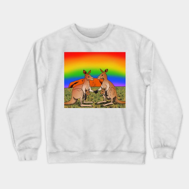 Australia Gay Marriage Crewneck Sweatshirt by Felipe.Makes.Cartoons